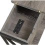 Convenience Concepts Tucson Flip Top End Table with Charging Station 23.75" - Weathered Gray/Black - Image 6