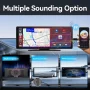 Universal Portable Carplay for Car Screen, Wireless Carplay Screen Wireless Car Stereo with Carplay Android Auto, Car Touchscree - Image 2
