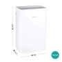 Hisense - 50 Pint Dehumidifier with 12 quarts Bucket Capacity - White - Image 2