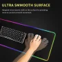 XXL RGB Gaming Mouse Pad Dragon Desk Mat HD Black Gamer Accessories Large LED Light MousePads PC Computer Carpet With Backlit - Image 4