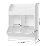 Homfa Kids Toy Storage Organizer, White Bookcase with Toy Box, Toy Chest Storage Cubbies with Bins for Nursery Playroom Bedroom - Image 5