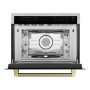 ZLINE - Autograph 24 in. 1.6 cu ft. Built-in Convection Microwave Oven and Champagne Bronze Helix Handle - Stainless Steel - Image 2