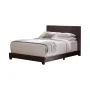 Dorian Faux Leather Upholstered California King Bed Brown - Image 6