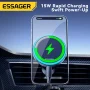 Essager Magnetic Car Phone Holder 15W Wireless Charger Stand For iPhone 17 16 15 14 Max Car Mount Charger for Magsafe LED Light - Image 3