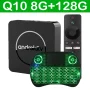 Android TV Box Q10 Android 14 Dual Wifi 2.4G&5G Google Voice Ram 4GB 8GB Rom 64GB 128GB Media player 3D 8K Video 4K Set Top Box - Image 1
