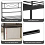 Yoneston Easy Assembly Metal Bed Frame Twin Platform Bed Frame with Headboard Footboard No Box Spring for Kids Adult - Image 4