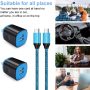 Android Charger Fast Charging, USB Wall Charger Plug Block Adapter with Fast Long Android Phone Charger Micro USB Charger Cable Cord 6ft for Samsung Galaxy S7 S6 J3 J7 Note 5,Tablet,Kindle Fire - Image 6