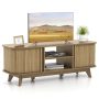 TV Stand for 55-Inch TV Media Console Table with Dual Sliding Doors - Image 3