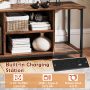 TV Stand Entertainment Center with Open Storage Shelves and Power Outlets to 50 Inches - Image 6