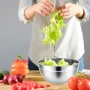 Stainless Steel Mixing Bowls Set, TINANA 6 Pack Mixing Bowls with Lids, Metal Nesting Storage Bowls for Kitchen, 4.5/3/2.5/2/1.5/0.75QT, Great for Prep, Baking, Serving, Multicolor - Image 3