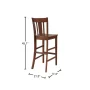San Remo 30 in. Espresso Bar Stool - Image 3