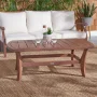 Oria Rectangular Eucalyptus Outdoor Coffee Table , 50.4'' in. W 28.5'' in. D - Image 2
