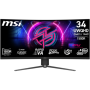 MSI - MPG 346CQRF X24 34" UWQHD Curved Rapid VA 240Hz 0.5ms Gaming Monitor with Adaptive Sync and HDR 400 (HDMI, DisplayPort) - Black - Image 1