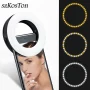 Mini Clip-on Mobile Phone LED Light Selfie Light 40 LED 3200K-6500K with Battery for iPhone Samsung Huawei Xiaomi Smartphones - Image 1