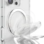 PopSockets - MagSafe Kick-Out Universal Magnetic Grip & Stand with Adapter Ring for Cell Phones - Clear - Image 3
