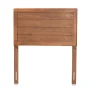 Baxton Studio Seren Classic Panel Engineered Wood Headboard, Twin, Walnut Brown - Image 3