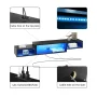 59" Floating TV Stand with LED Lights & Power Outlet for 60 inch TV, Wall Mounted Media Console Entertainment Center, Black - Image 2