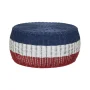 9 in. H Brown Resin Wicker Foot Stool Ottoman - Gray - Image 6
