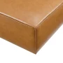Modway Restore Modern Upholstered Faux Leather Ottoman in Tan - Image 6