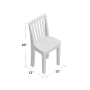 Dmitry Kids 14'' Unfinished Wood Desk Or Activity Chair Desk / Activity Chair and Ottoman - Image 3