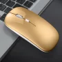 VerdeVida Bluetooth 5.2 Wireless Mouse — Rechargeable Silent-Click Mouse for MacBook, Laptop, PC, iPad, Chromebook, Windows 11/10/8 — Slim Portable Travel Mouse, 1600 DPI, Multi-Device, Gold - Image 1