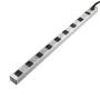 3 ft. 8-Outlet Aluminum Power Strip with Power Cord - Image 1