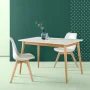 Desert Fields Jen 47" Indoor Wood Dining Table, Natural - Image 3