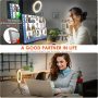 4" Ring Light Clip On, Video Conference Lighting, Laptop Light for Computer, Webcam Lighting, Zoom, Selfie, Remote Working, Distance Learning, YouTube, TikTok - Image 5