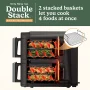 Ninja - DoubleStack 8 QT, 6-in-1, 2-Basket Air Fryer, Space Saving Design - Black - Image 2