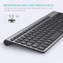 Wireless Keyboard Mouse Combo, J JOYACCESS Ergonomic and Cordless Keyboard and Mouse Set for PC,Windows, Computer, Laptop, Desktop, Chromebook,Mac-Grey - Image 3