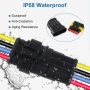 708Pcs 1-6 Pin Car Automotive Waterproof Electrical Wire Connectors Plug Kit Set - Image 5
