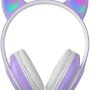 Cat Ear Wireless Gaming Headset Clear Sound 3D Stereo LED Light Up Bluetooth 5.0(Purple) - Image 5