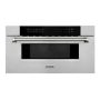ZLINE - Autograph 30 in. 1.2 cu. ft. Built-in Microwave Drawer and Polished Gold Nickel Handle - Stainless Steel - Image 1