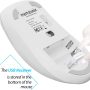 memzuoix 2.4G Wireless Mouse, 1400 DPI Computer Mice with USB Receiver, Portable Wireless USB Mouse Battery Powered Cordless Mice for Laptop, PC, Desktop, 5 Buttons (White) - Image 5