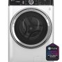 GE Profile - 5.3 Cu. Ft. High-Efficiency Stackable Smart Front Load Washer with Steam and UltraFresh Vent System+ With OdorBlock - White - Image 4