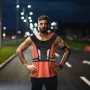 Running Vest Phone Holder, Lightweight Chest Phone Holder with 4 Pockets, Breathable Training Reflective Running Vest Sport Jogging Vest Adjustable Waistband for Running, Gym, Biking, Men & Women - Image 3
