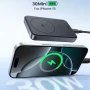 UGREEN - Qi2 Certified 15W Magnetic Power Bank, 10,000mAh Portable Charger with 30W USB-C Fast Charging for iPhone 12-17 Series - Black - Image 3
