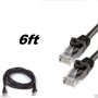 Cat 6 CAT6 Patch Cord Cable 500mhz Ethernet Internet Network LAN RJ45 UTP BLACK - Image 6