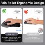 Ergonomic Mouse Pad,Non Slip Mousepad Wrist Rest Support for Office, Computer, Laptop & Mac(A-Black) - Image 4