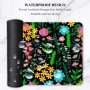 Large Mouse Pad Extended Gaming Mouse Pads Computer Keyboard Mouse Mat Desk Pad for Work,Pretty Blue Pink Garden Flowers - Image 5