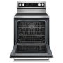 KitchenAid - 30 in. Wide 5 elements 6.4 cu. ft. Self-Cleaning Freestanding Electric Convection Range - Stainless Steel - Image 2