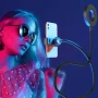 Bower Flexible White and RGB LED Ring Light with Smartphone Holder - Image 6