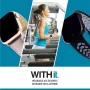 WITHit Black Elastic Band with Slider Closure for 38/40/41mm Apple Watch®, Unisex, Chevron Weave - Image 4