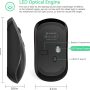 JOYACCESS Wireless Mouse for Laptop, J 2.4G Slim Portable Wireless Silent Mouse, 5 Adjustable DPI, Computer Mouse Wireless with USB Receiver for Desktop,PC,Notebook,MacBook,Chromebook (Black) - Image 5
