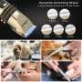 Dog Hair Clippers, Professional LED Display Dog Grooming Kit, Cordless Quiet Pets Clippers Hair Trimmer, Low Noise Dog Shaver Clipper with 4 Comb Guides, 5 Size Fine Tuning Knob for Thick Coats Cats - Image 4