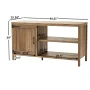 Mainstays Farmhouse TV Stand for TVs up to 50", Rustic Weathered Oak - Image 5