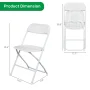 UBesGoo 10 Packs Plastic Folding Chairs Platsic Chair for Wedding Business Activities Banquet Seat Party Event Chair for Adults, White - Image 6