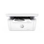HP - LaserJet M140w Wireless AI-Enabled Black and White Laser Printer - White - Image 1