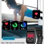 LIGE Smart Watch for Android Phones / iOS Phones, 1.72" Full Touch Screen IP67 Waterproof Fitness Tracker Watches with Message Notifications Heart Rate Sleep Monitor Smartwatch for Men Women (Black) - Image 5
