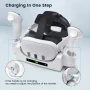 Prociv Charging Dock for Oculus/Meta Quest 3,Charging Stand for Meta Quest 3 Controller and Headset with 2 Rechergeable Batteries,Battery Cover|Wall Mount Charging Dock Station for Quest 3,Dual-Use - Image 6